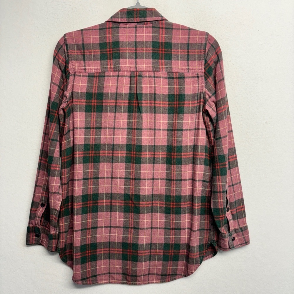 Madewell Flannel Ex-Boyfriend in Nona Plaid XS Button Down Shirt - Picture 5 of 10